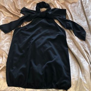 The Limited sleeveless/backless blouse w/ bow